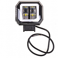 Фара светодиодная OFF ROAD 73*80мм квадратная 12V/24V 20W 6000К SKYWAY 6 диодов